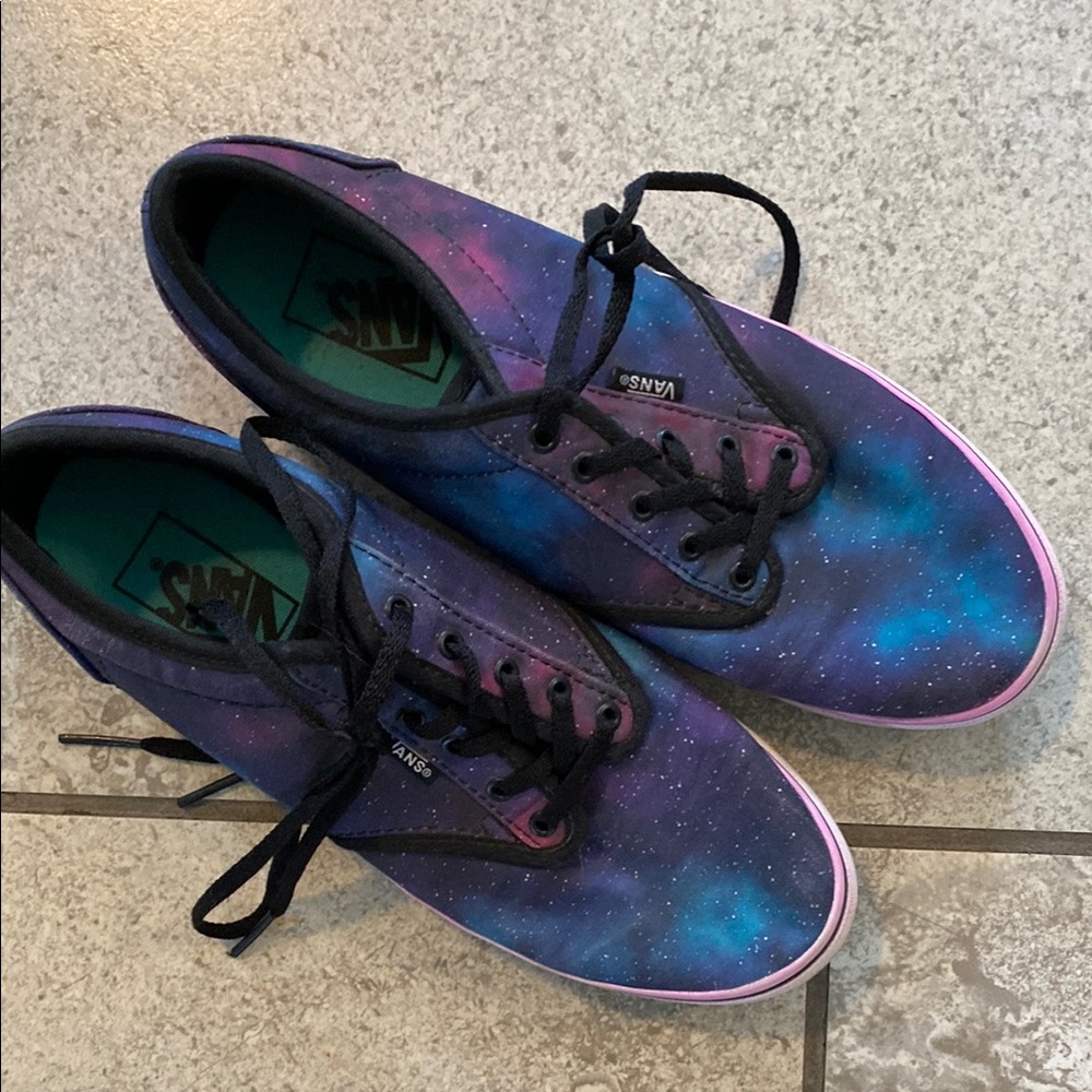 Vans Cosmic Print Sneakers - Purple and Blue